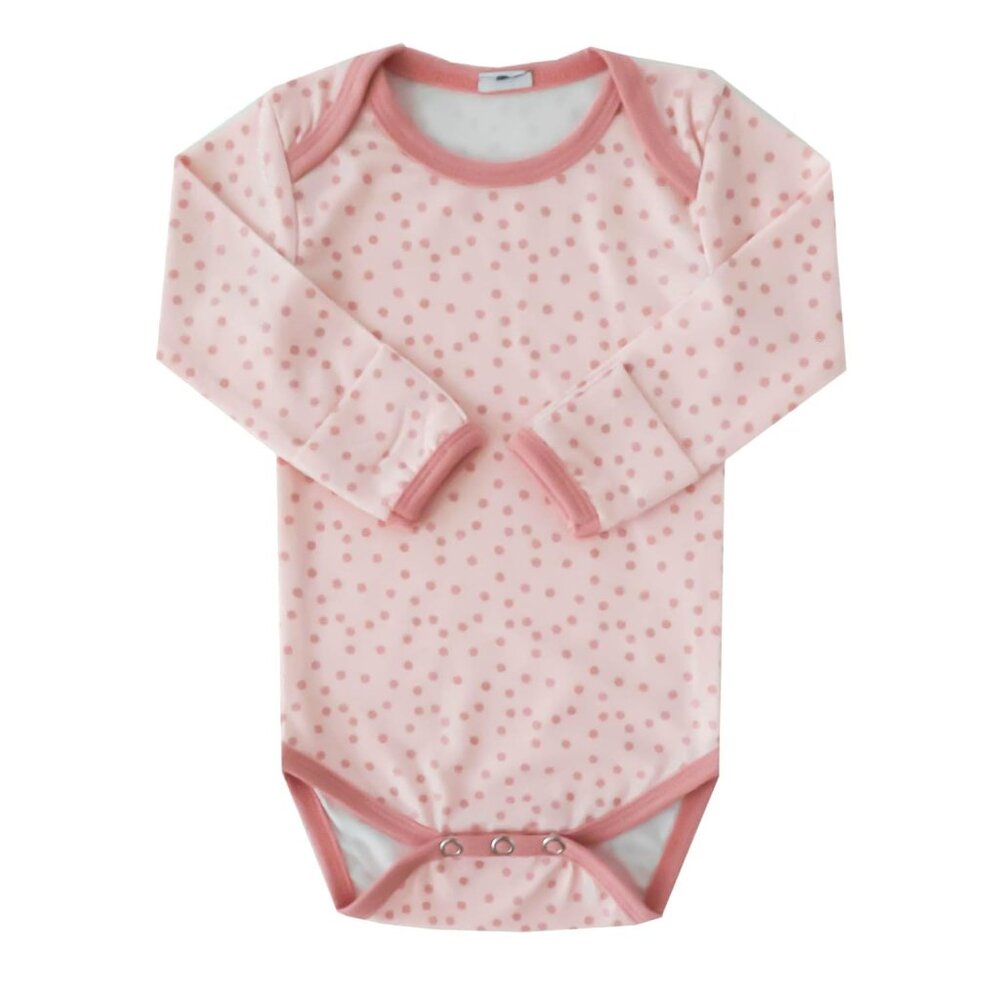 Copper Pearl Long Sleeve Bodysuit Baby 18-24M Pink Dots
